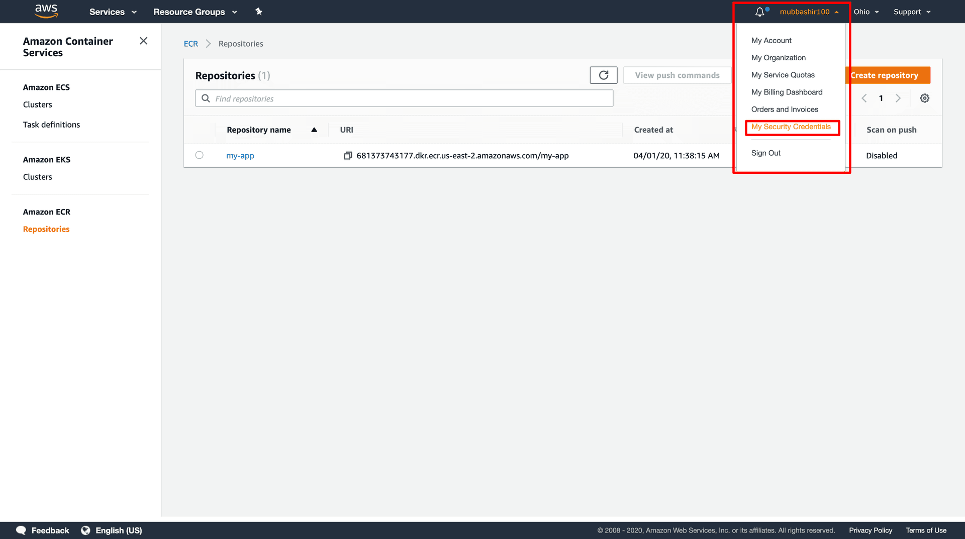 AWS Access Key to Connect AWS CLI