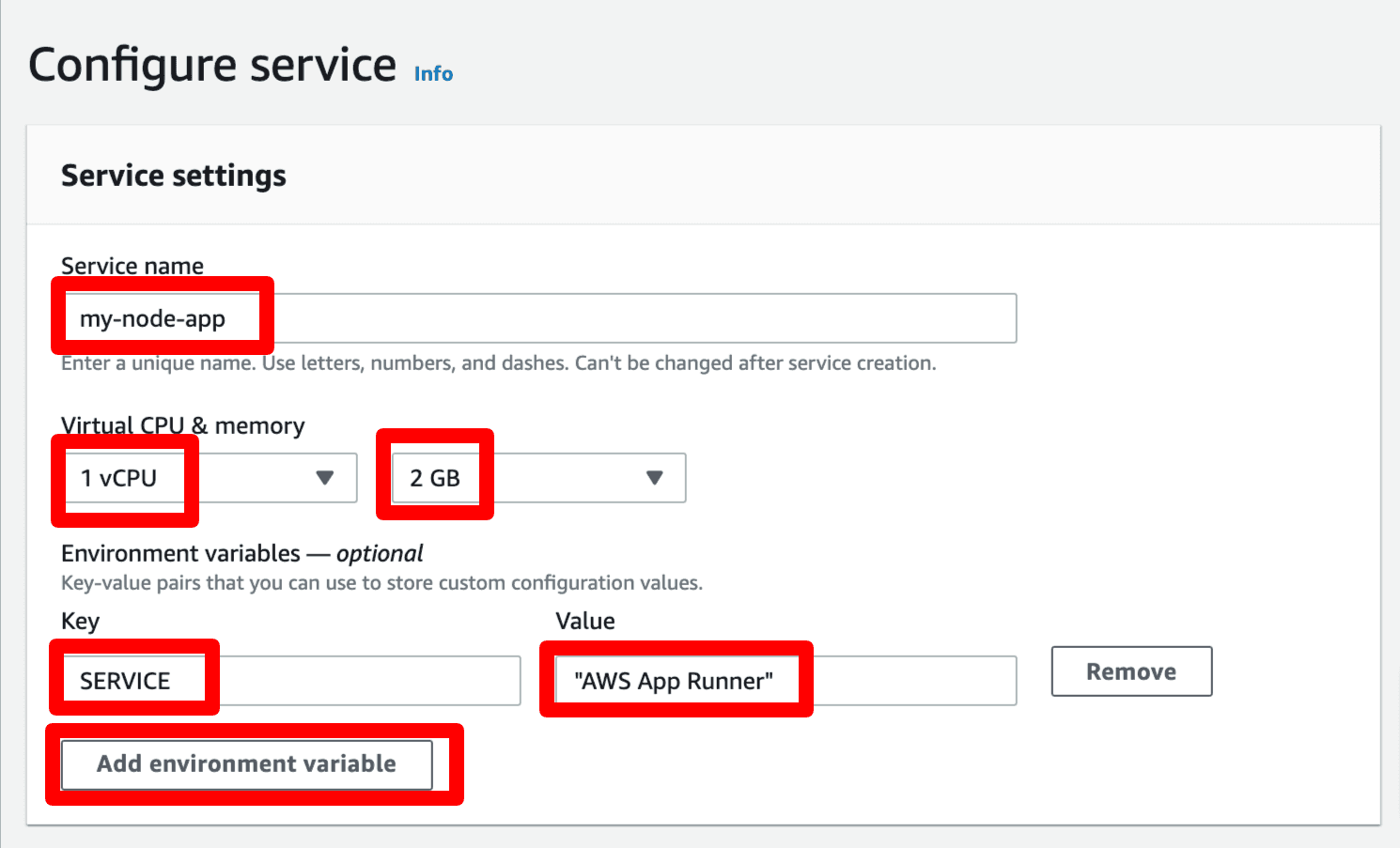 Backend services on AWS App Runner