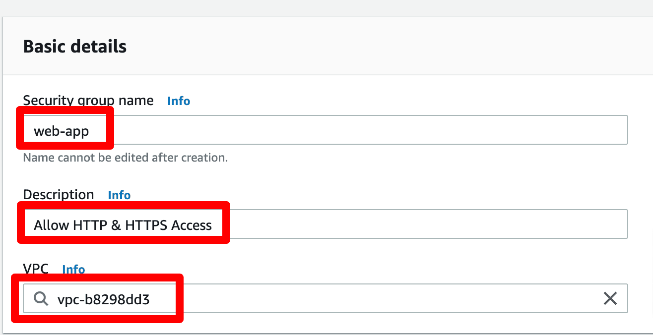 Security Group Setting from AWS EC2