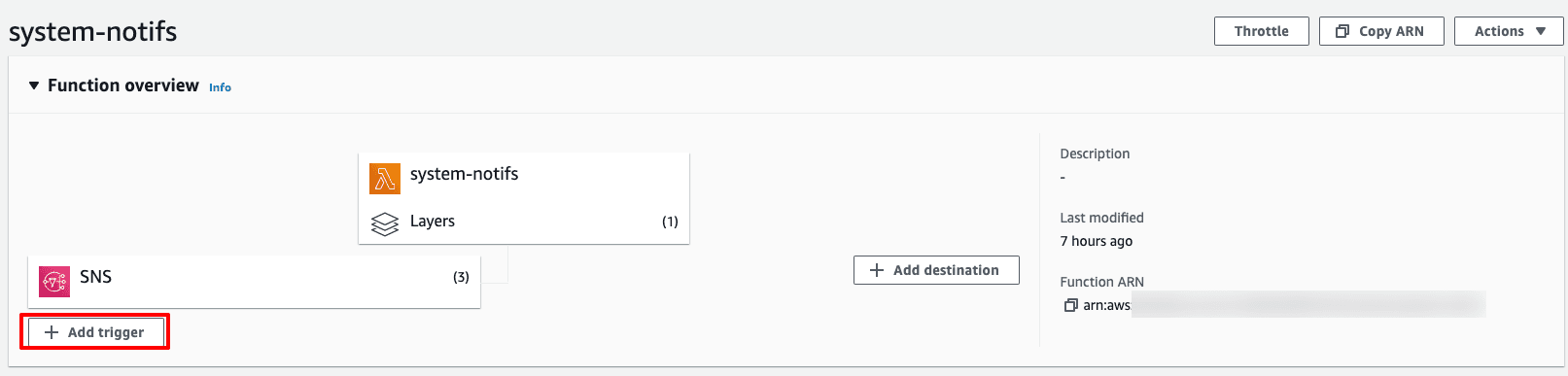 Add AWS Lambda Trigger