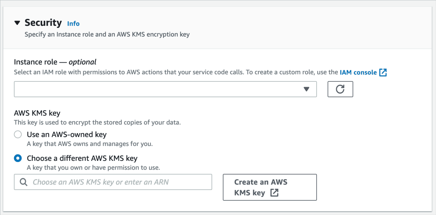 AWS App Runner with AWS KMS